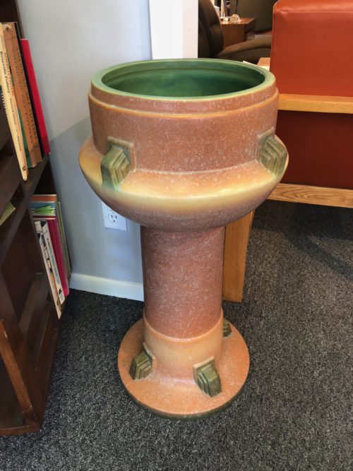 Roseville "Futura" Jardinier and Pedestal Base