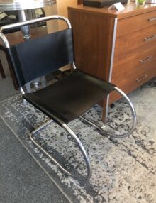 Mies van der Rohe Chromium and Leather chair