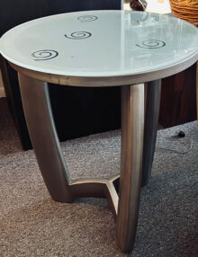 Chrome Glass Occasional Table