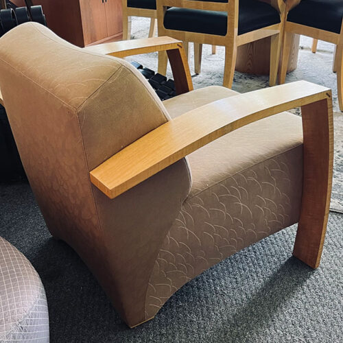 Teak Wide Arm Lounge Chair - Image 2