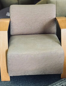 Teak Wide Arm Lounge Chair