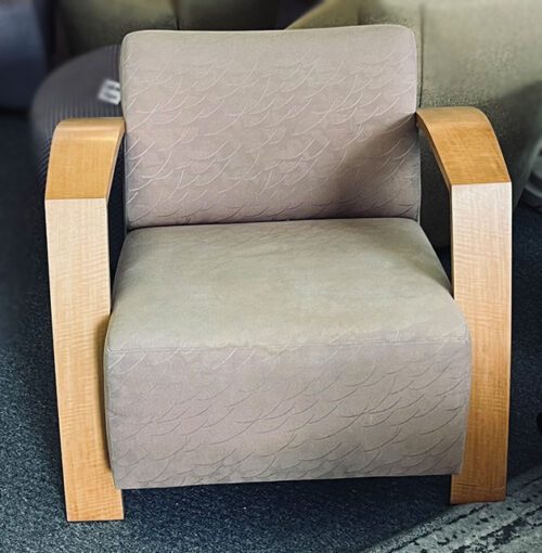 Teak Wide Arm Lounge Chair