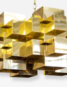 Curtis Jere Cubist Chandelier